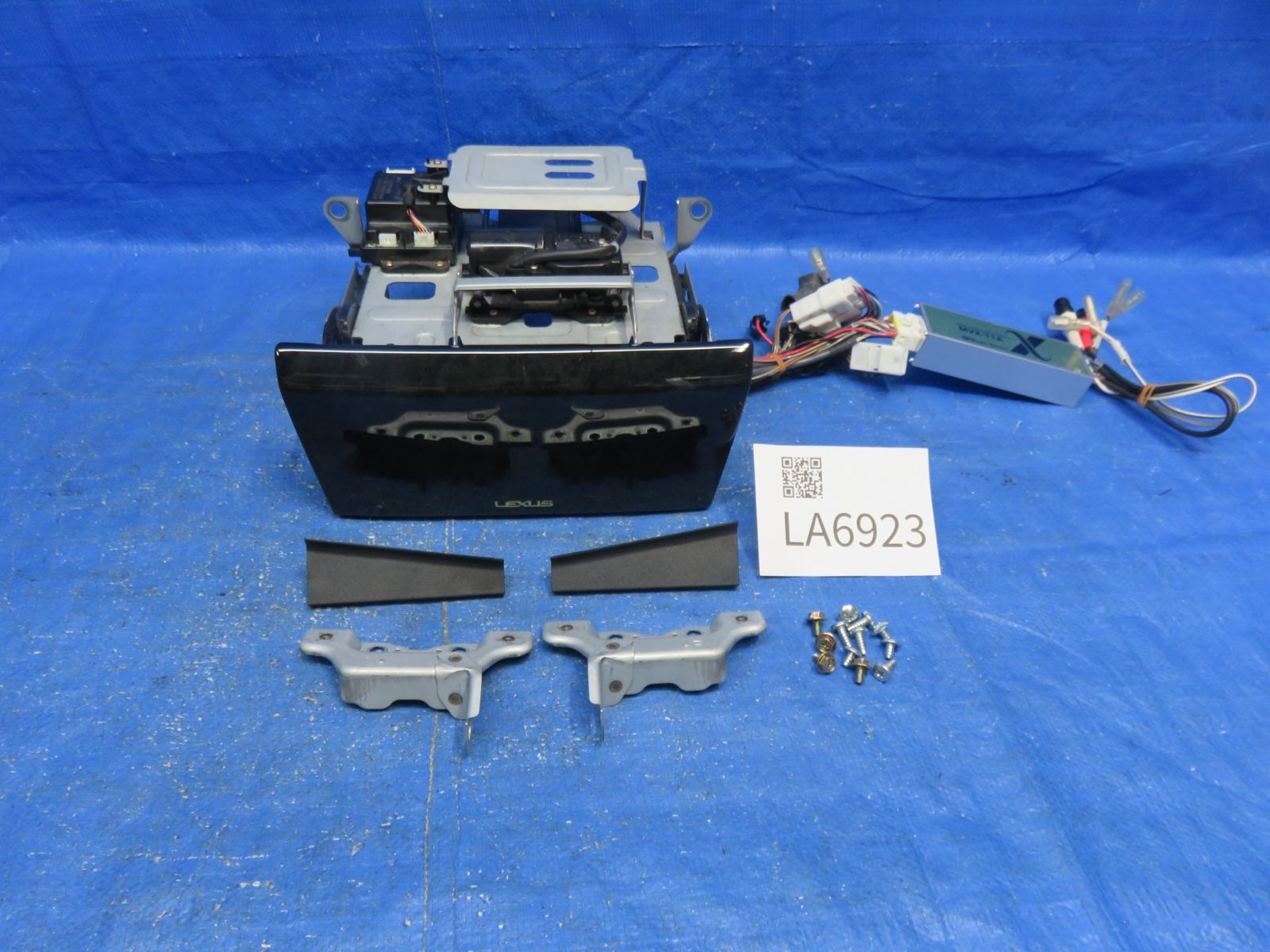 LA6923 レクサス SC430 UZZ40 後期 黒木目 社外ナビ 取付キット ビートソニック マルチビジョンアダプター Beat-Sonic MVX-11A