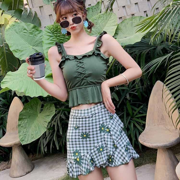 韓国 タンキニ 水着 スカート付き ビキニ セパレート cr4200 楽天市場】韓国 水着 体型カバー レディース タンキニ 水着
