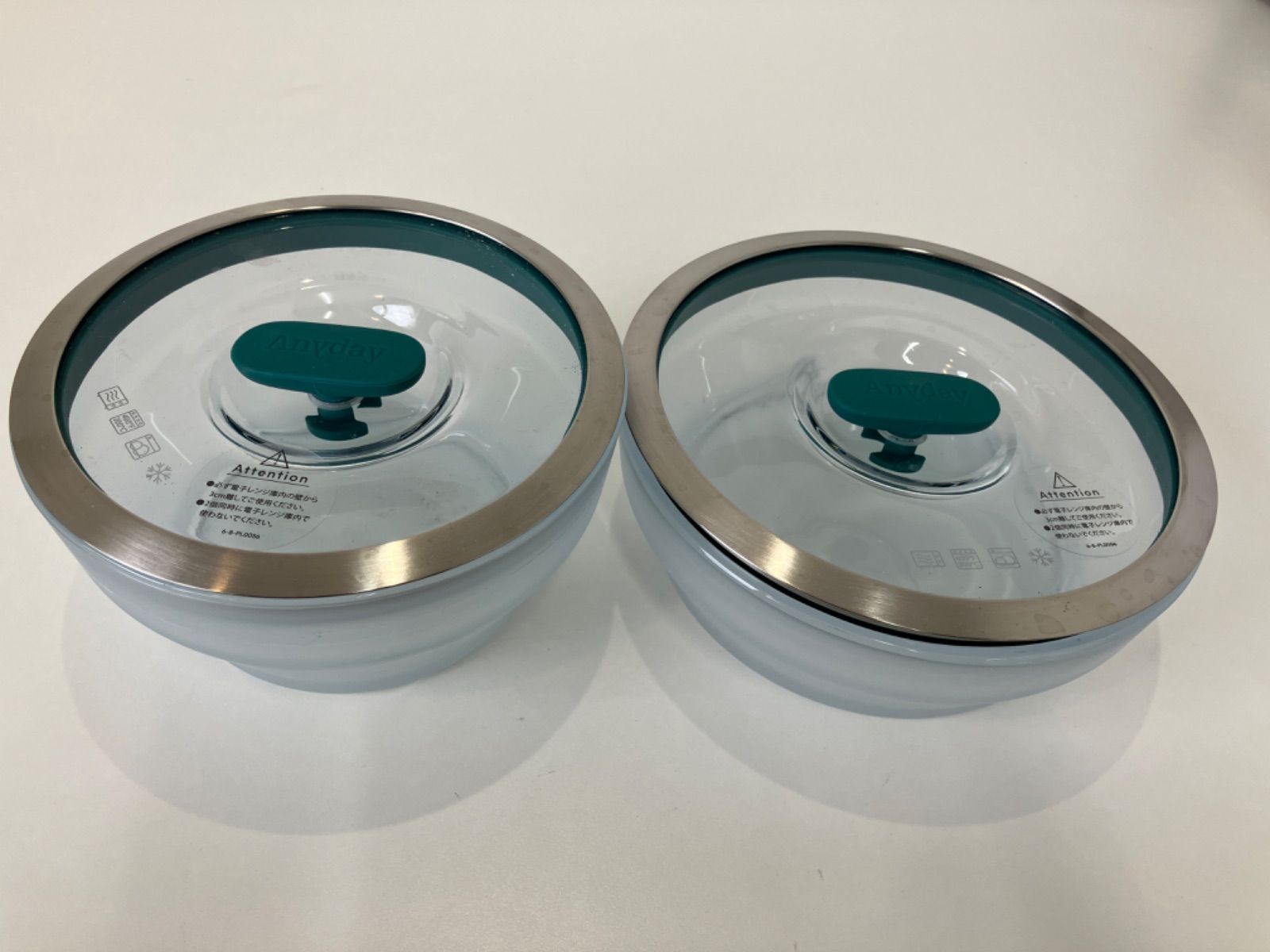 【新品未使用】Anyday 耐熱ガラスボウル　2点セット マイヤー キッチン用品 Anyday（エニディ）耐熱ガラスボウル2点