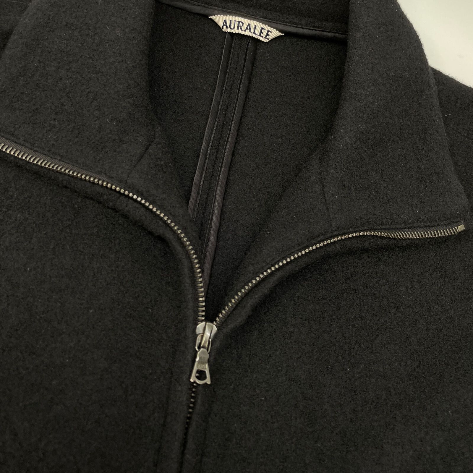 AURALEE / ジャケット/3/ウール/ブラック/A21AB01AT AURALEE オーラリー A21AB01AT WOOL LING YARN MILLED JERSEY ZIP