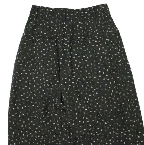 SACRA サクラ 19AW 日本製 小紋柄1プリーツレーヨンワイドパンツ