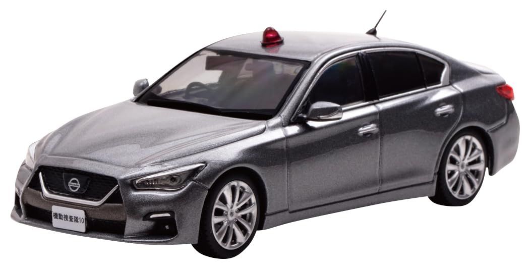 RAI'S 1/43 日産 スカイライン GT (V37) 2022 警察本部刑事部機動捜査隊車両 (グレー) 完成品 