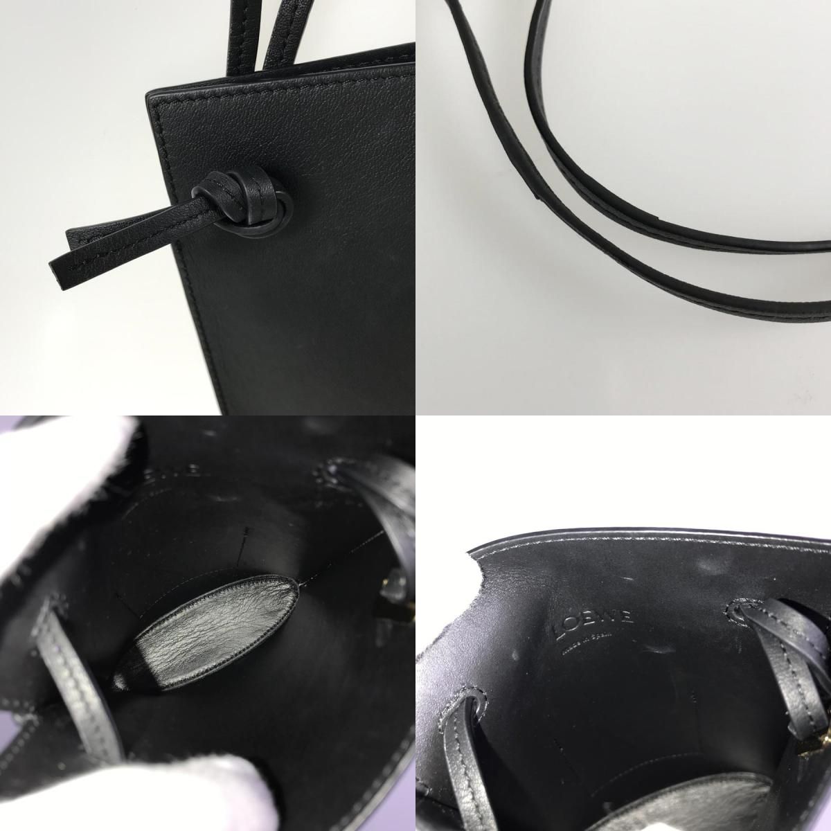 ロエベ LOEWE ダイスポケット レザー ショルダーバッグ sh【中古