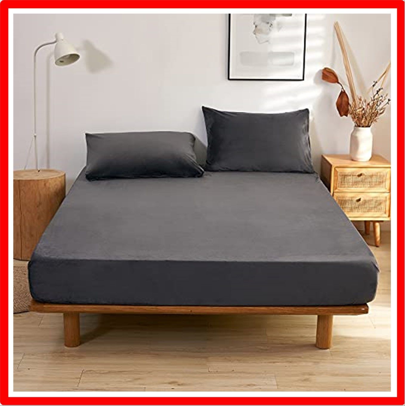 【匿名配送】 ワイドダブル-150×200×30cm_gray ボックスシーツ ワイドダブル マイクロファイバー 秋冬用 防寒対策 あったかい 静電気防止 ベッ