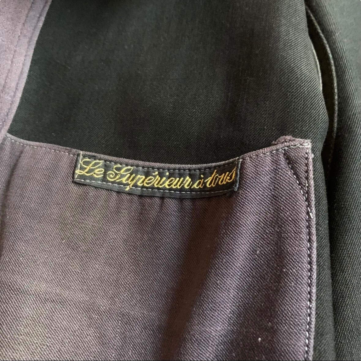 30s 40s French Work Black Moleskin Jacket 30年代 40年代
