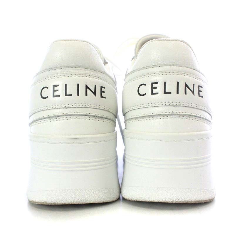セリーヌ CELINE ブロックスニーカー ウェッジアウトソール カーフ 