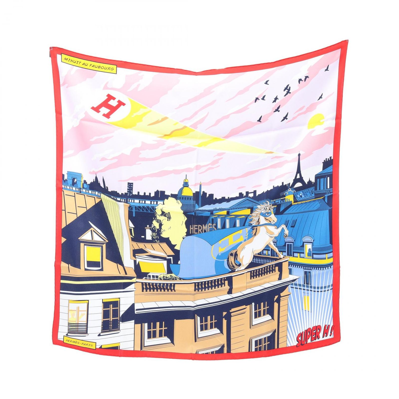 エルメス HERMES カレ70 Minuit au Faubourg スカーフ 衣料品