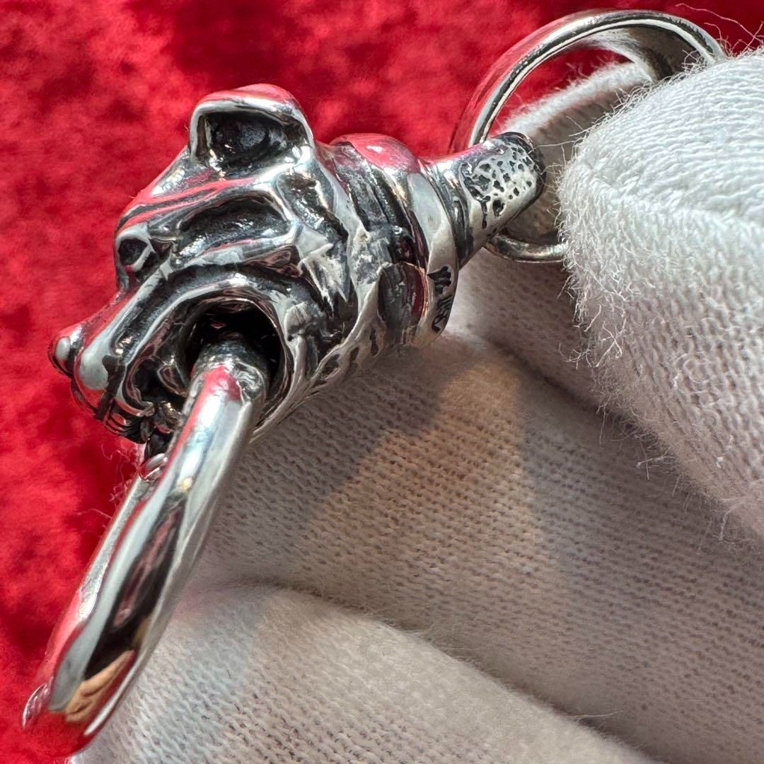 美品 ドッグヘッド ペンダントトップ ビルウォールレザー/Bill Wall