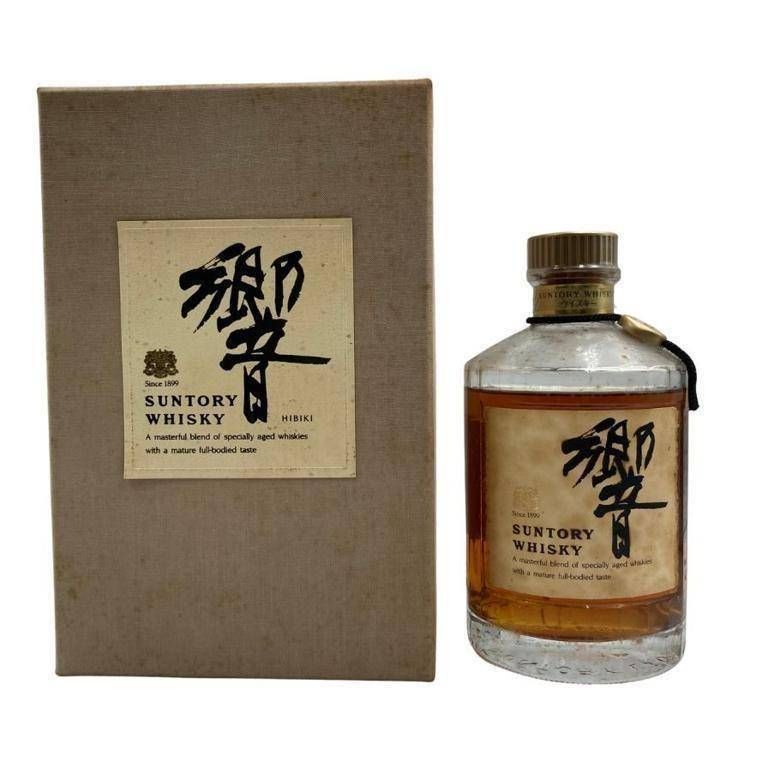 東京都限定◇サントリー 響 金キャップ 向獅子マーク 裏ゴールドラベル