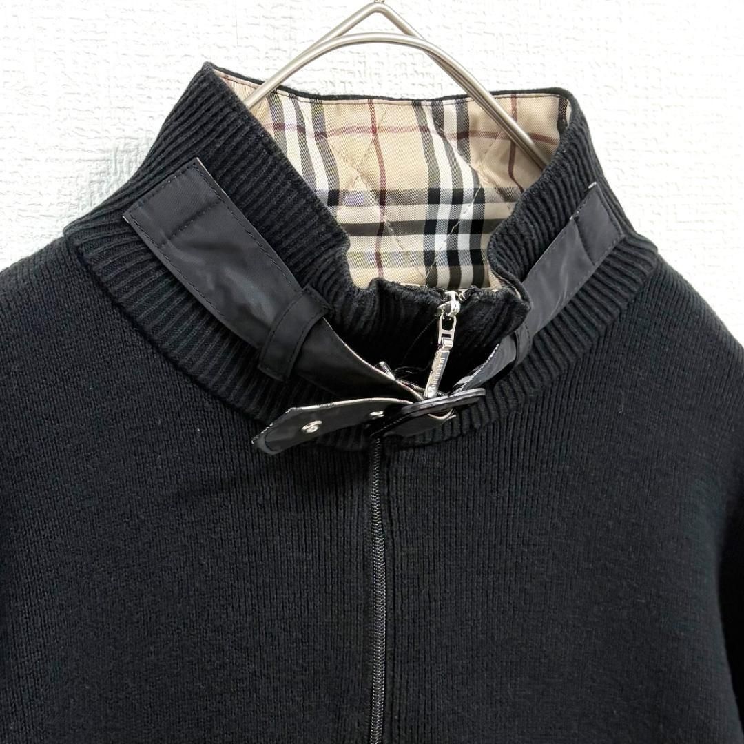 ノバチェックハーフジップニット 2