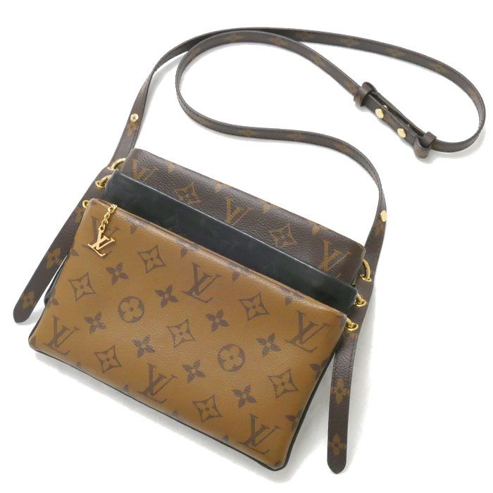 LOUIS VUITTON ルイ・ヴィトン ポシェット LV3 ショルダーバッグ モノグラム リバース M45412 PL2210×2PL2220 レディース 中古