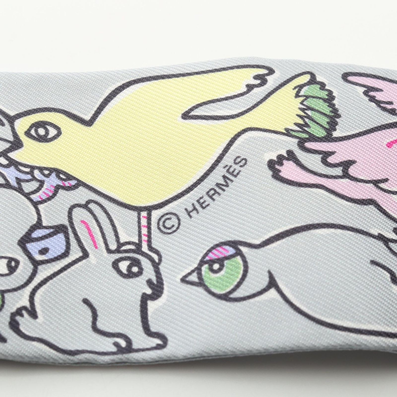 HERMES エルメス ツイリー MILLE ET UN LAPINS スカーフ - メルカリ