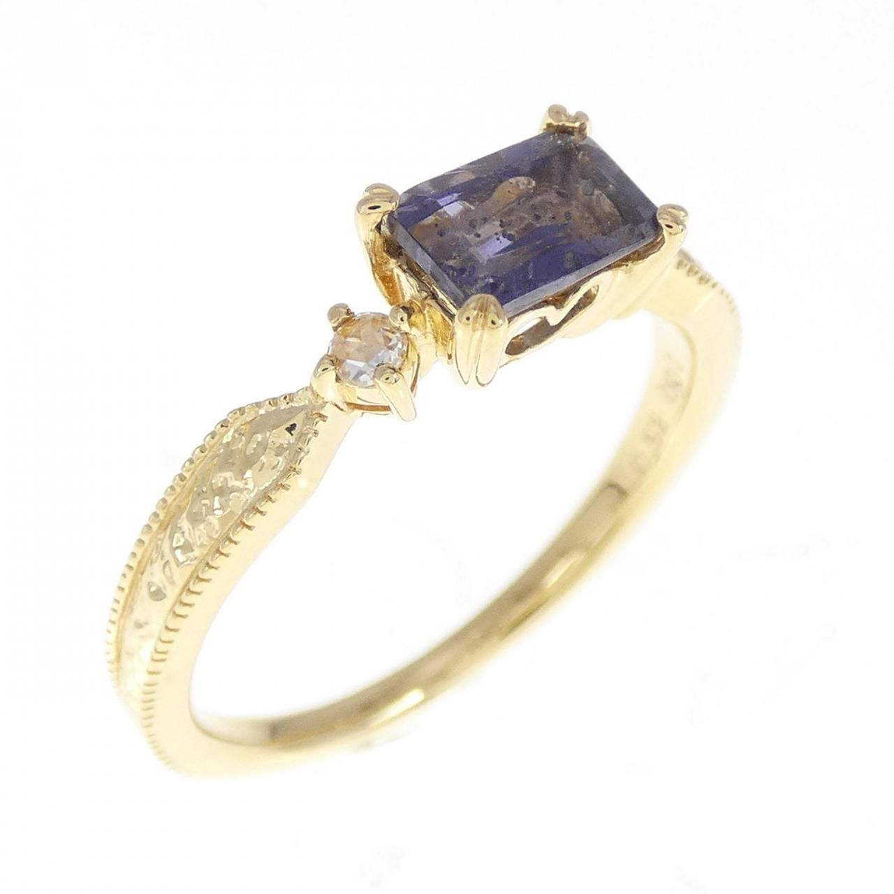 K18YG アイオライト リング 0.53CT - メルカリ K18YG アイオライト リング 0.53CT - メルカリ