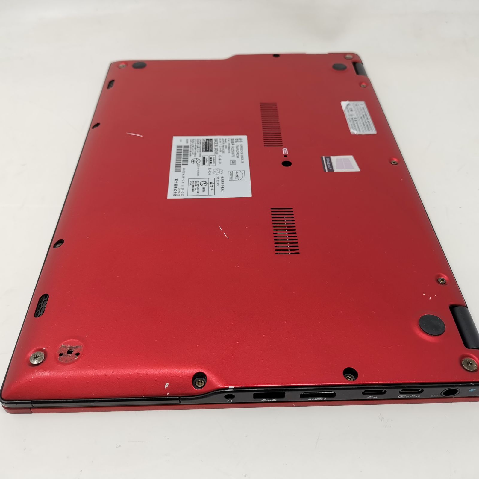 LIFEBOOK 第8世代 軽量 富士通 i5 SSD256GB Win11 赤 動作品】軽量