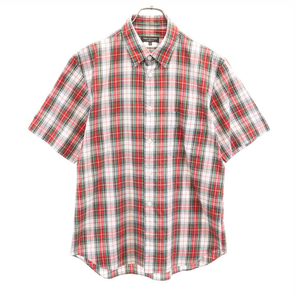 コムデギャルソンオムプリュス チェック柄半袖シャツ COMME des GARCONS HOMME PLUS コムデギャルソンオムプリュス