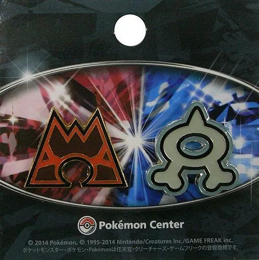 中古】バッジ・ピンズ マグマ団 アクア団 ピンズセット(2個組