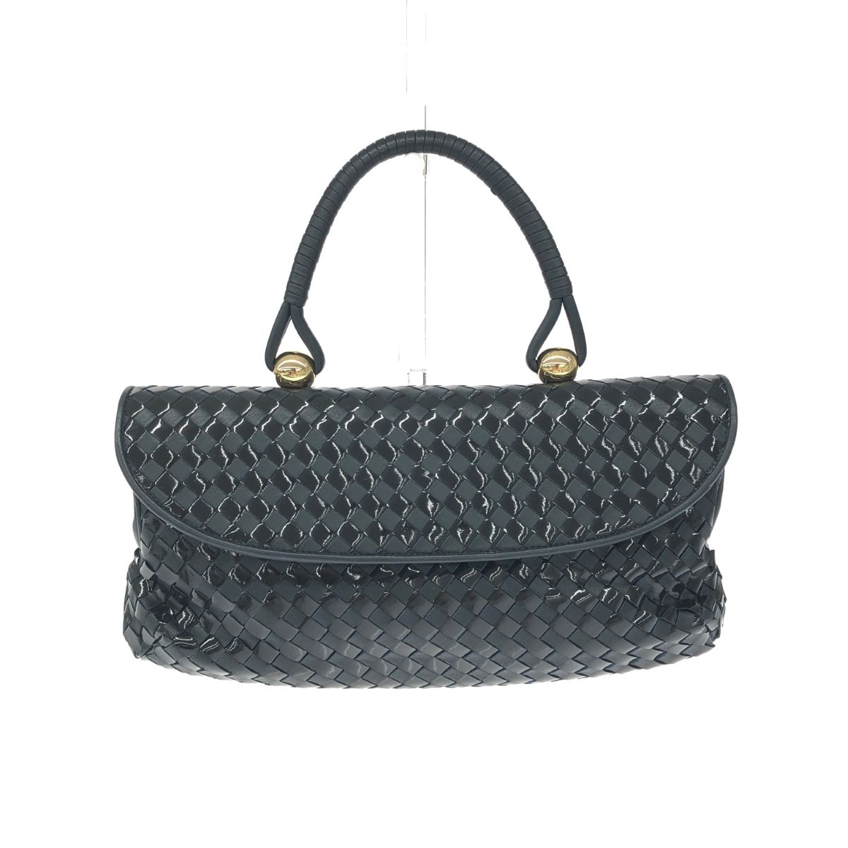 良好 HAMANO ハマノ ロイヤルモデル ハンドバッグ ネイビー レディース  