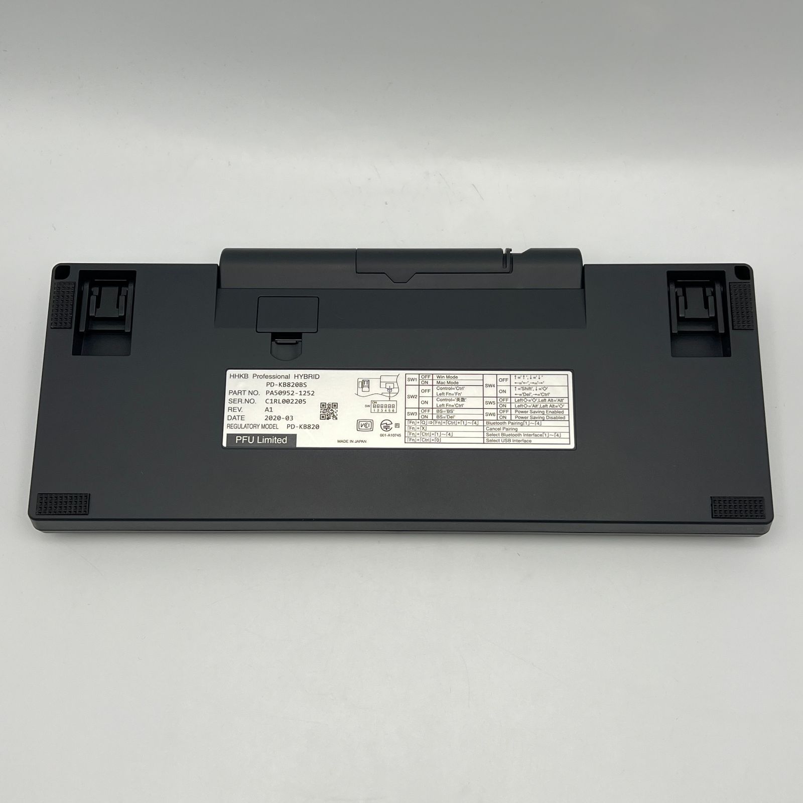 美品】PFU HHKB Professional HYBRID Type-S 日本語配列/墨 PD-KB820BS 