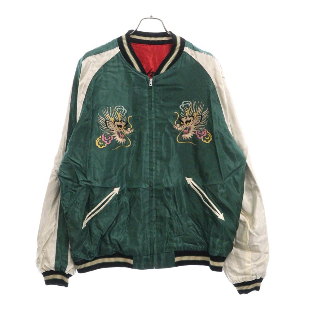 東洋エンタープライズ (トウヨウエンタープライズ) ACETATE SOUVENIR JACKET BLACK TIGER GOLD DRAGON スーベニア リバーシブルジャケット スカジャン TT15491