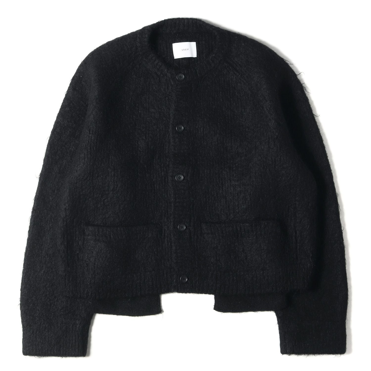 美品 stein シュタイン カーディガン リブ編み ウール キッド モヘア ナイロン クルーネック ニットカーディガン KID MOHAIR  CARDIGAN st.194 20AW ブラック 黒 M 日本製 トップス カジュアル ブランド 着回し - メルカリ