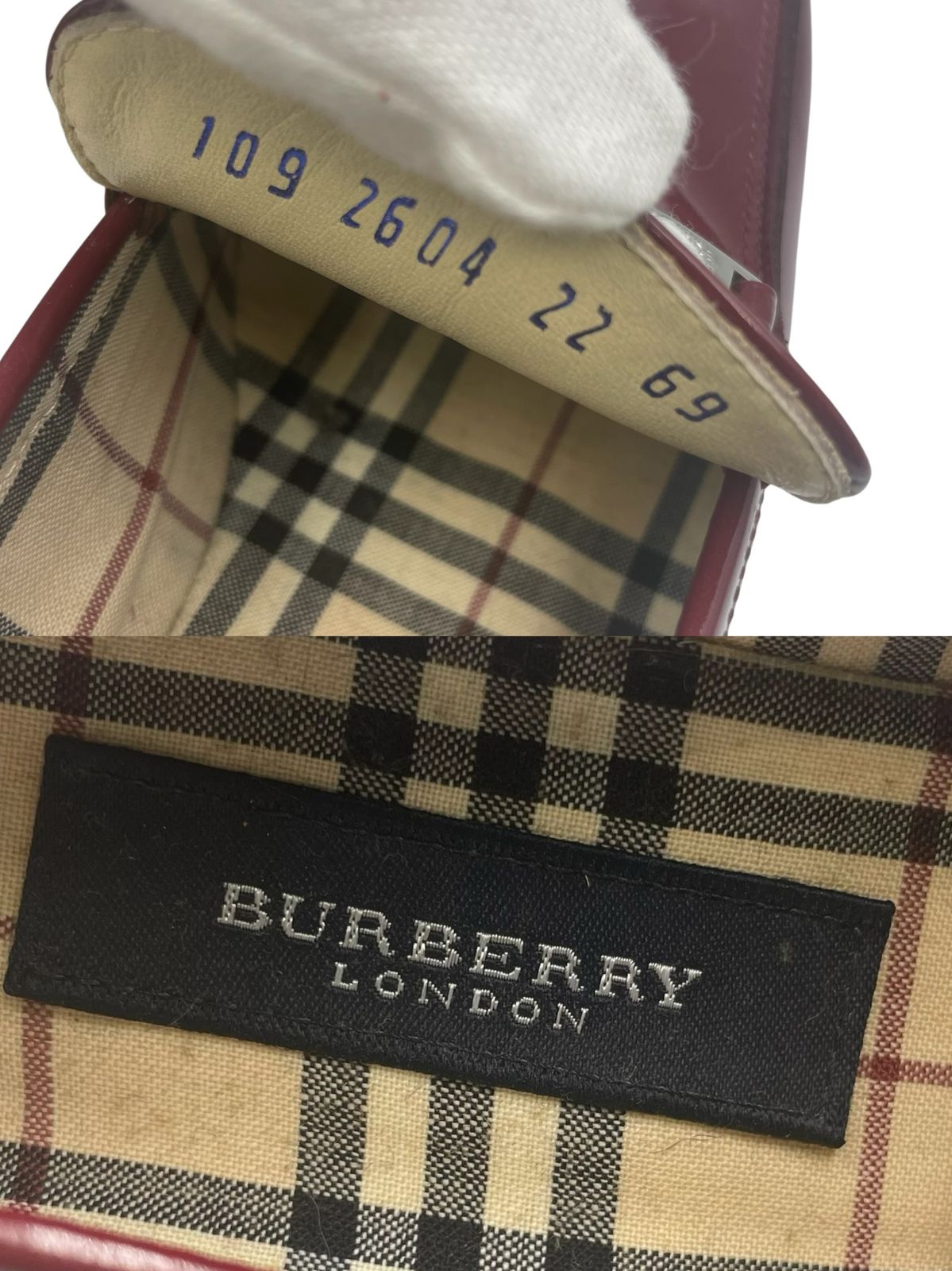 ■BURBERRY バーバリー■ スエードローファー 23cm スクエアトゥ 革 □BURBERRY バーバリー□ スエードローファー 23cm スクエアトゥ