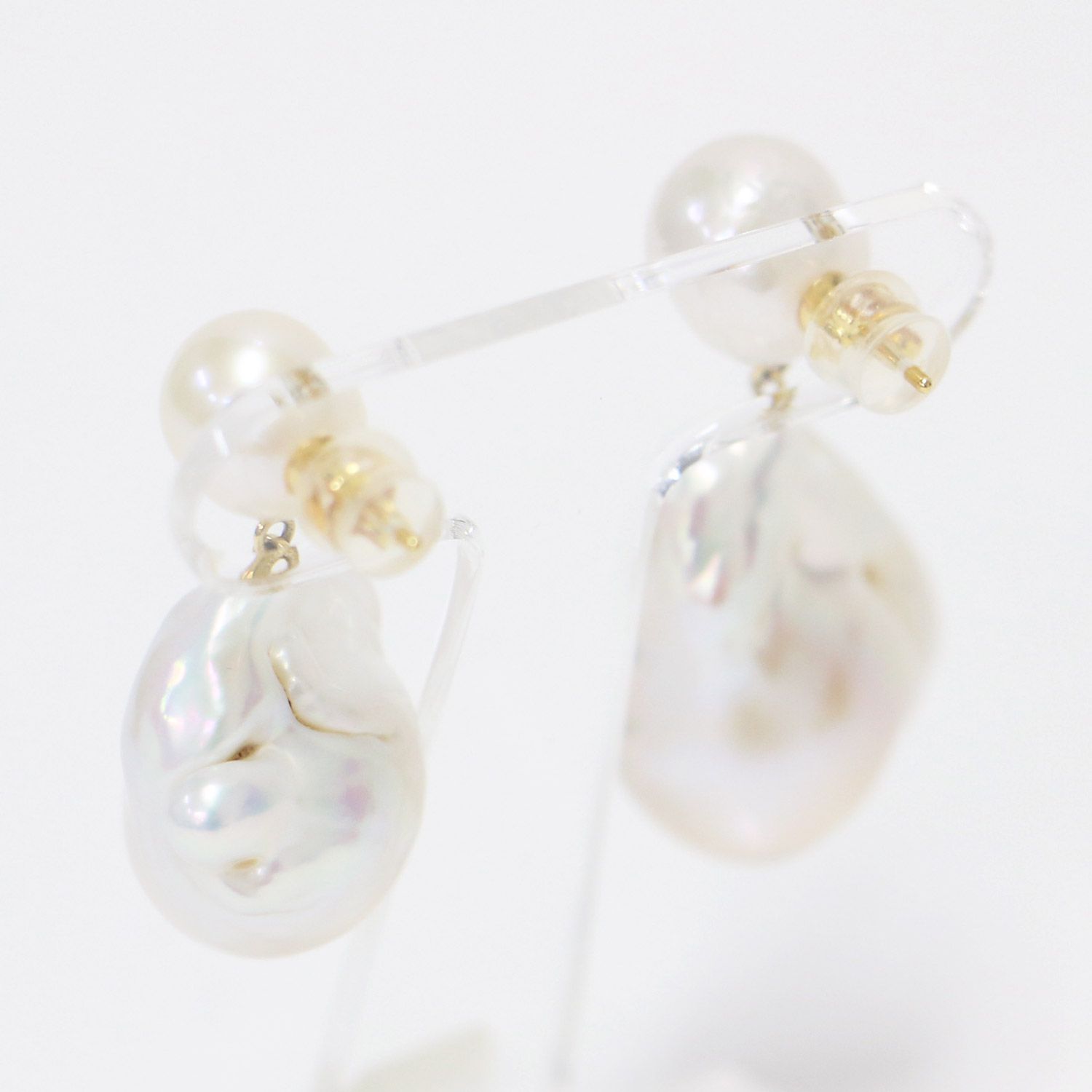 美品】MAAYA マアヤ バロックパール ピアス | EMMA | 両耳用 真珠 淡水 