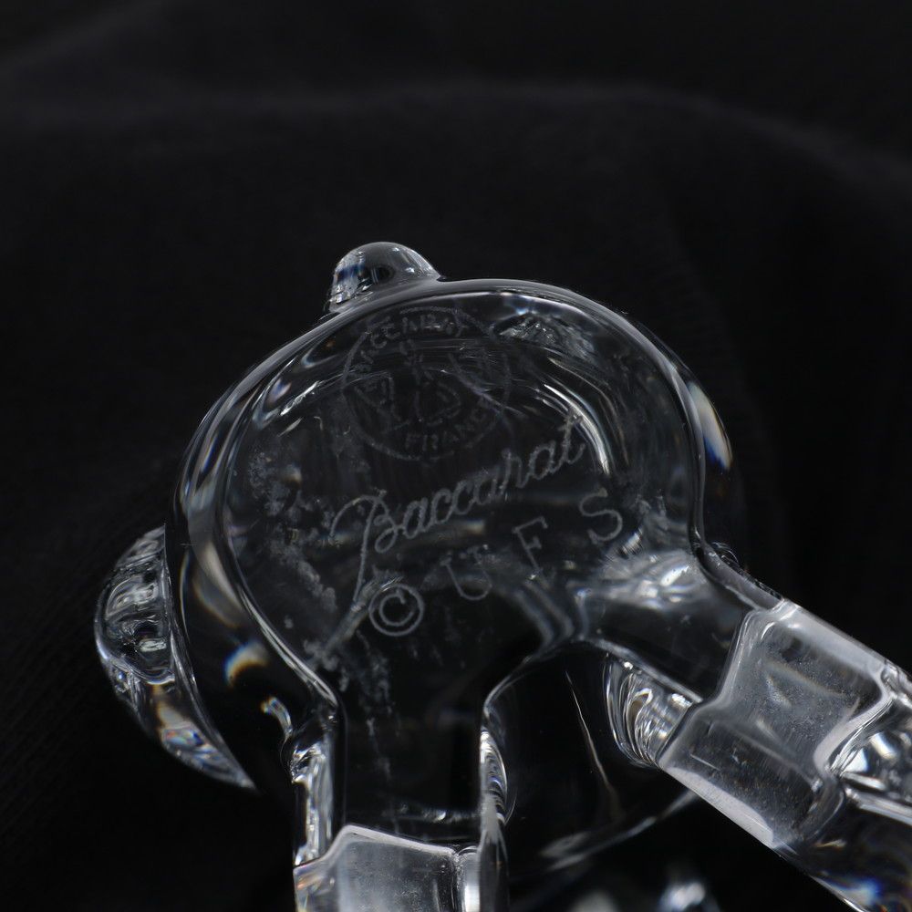 Baccarat - 極美品 バカラ ウェルカム スヌーピー クリスタル フィギュア オブジェ 置物 インテリア クリア 透明 レディース RRE CE28-4 極美品 バカラ ウェルカム スヌーピー クリスタル フィギュア