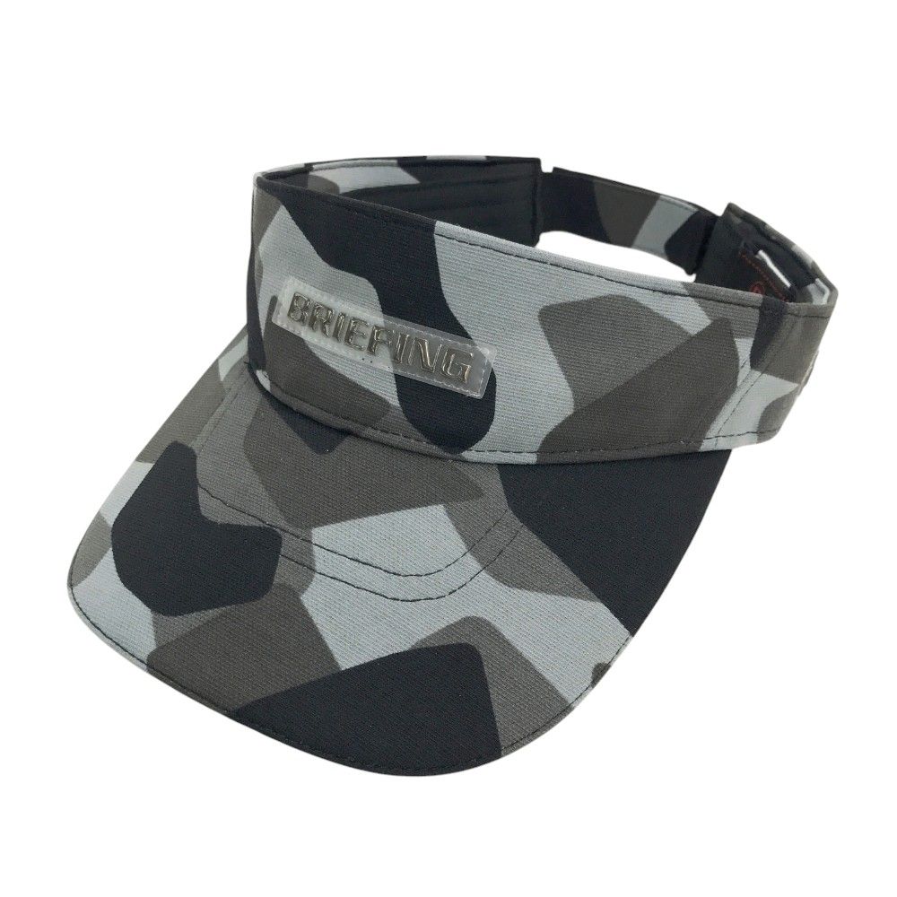 【美品】BRIEFING GOLF ブリーフィング カモフラ迷彩柄 サンバイザー BRIEFING GOLF ブリーフィング サンバイザー カモフラ 迷彩 総柄