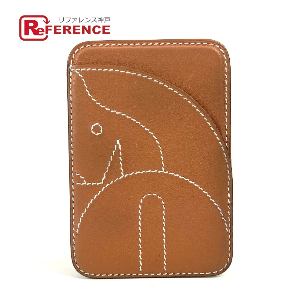 【本革＆アニマル】Hermes MagSafe対応 カード ホルダー ケース Horse