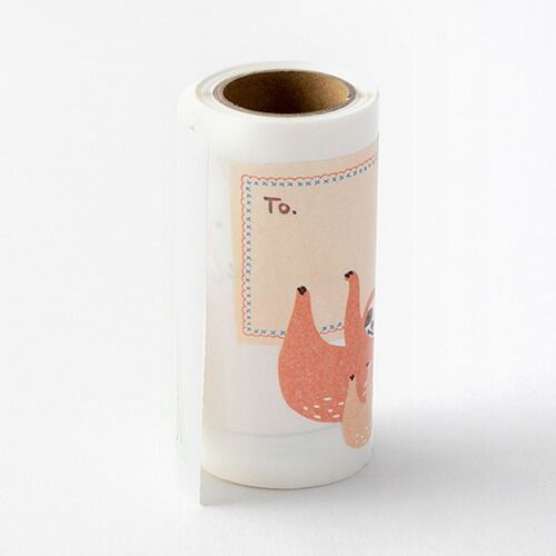 まとめ ミドリ シール ロールシール Lサイズ 動物メッセージ柄 82475 ×20セット