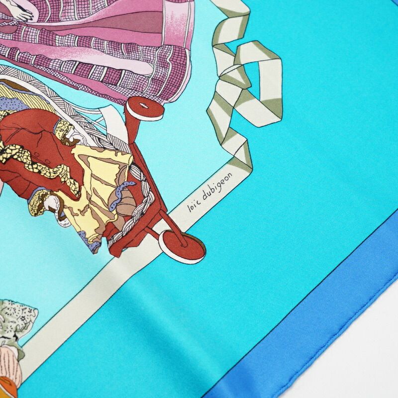 HERMES エルメス カレ90 HELLO DOLLY ハロードリー スカーフ バンダナ