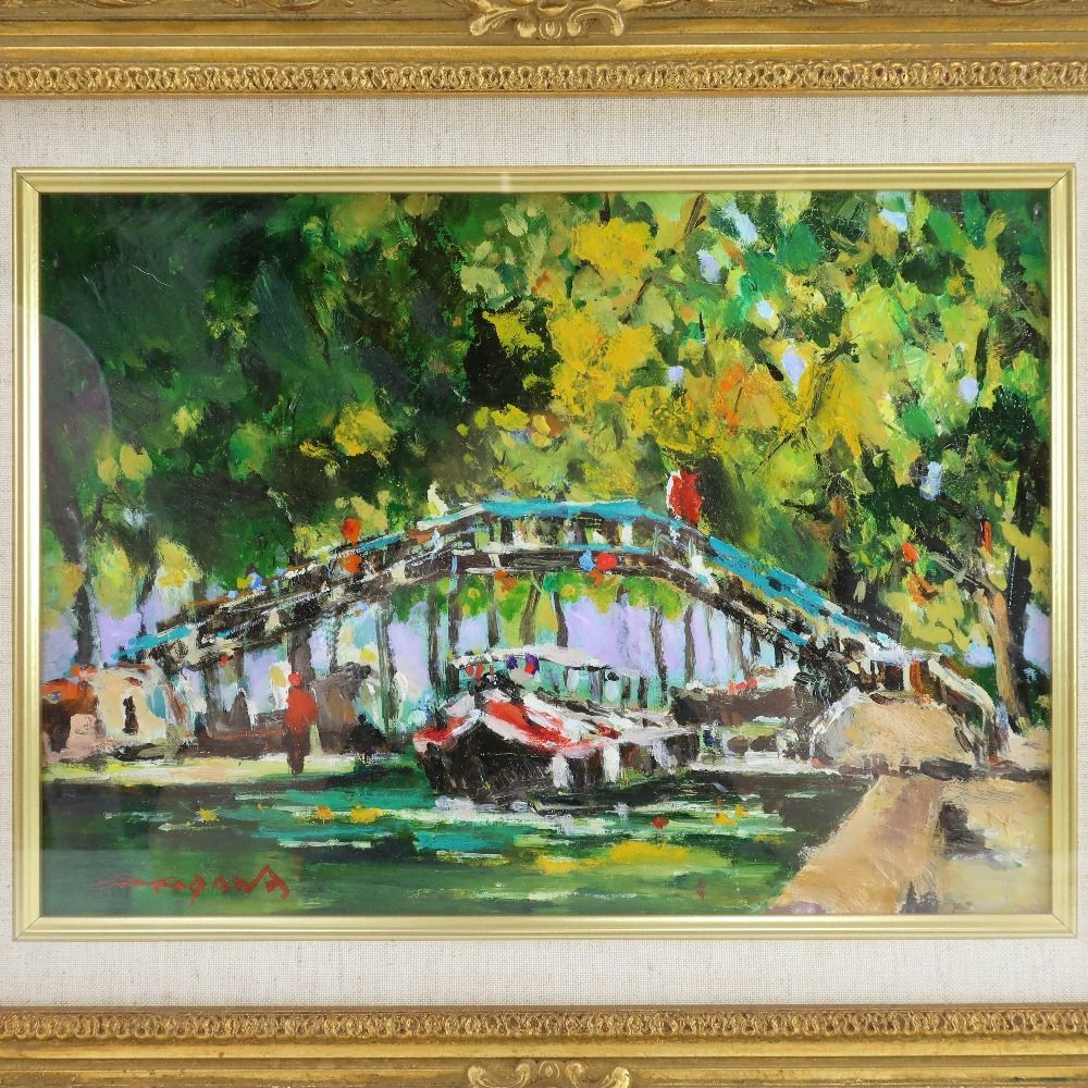 池川茂  サンマルタン運河 ル・サロン会員 _ 絵画 池川茂 サンマルタン運河 ル・サロン会員 _ 絵画 - メルカリ