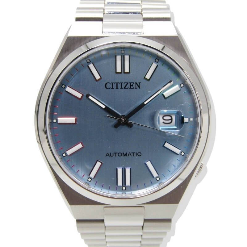 美品 CITIZEN シチズン TSUYOSA COLLECTION NJ0151-53L 自動巻き 8210-S126967 ツヨサ コレクション 40mm 2024年 メンズ ブルー 28009071