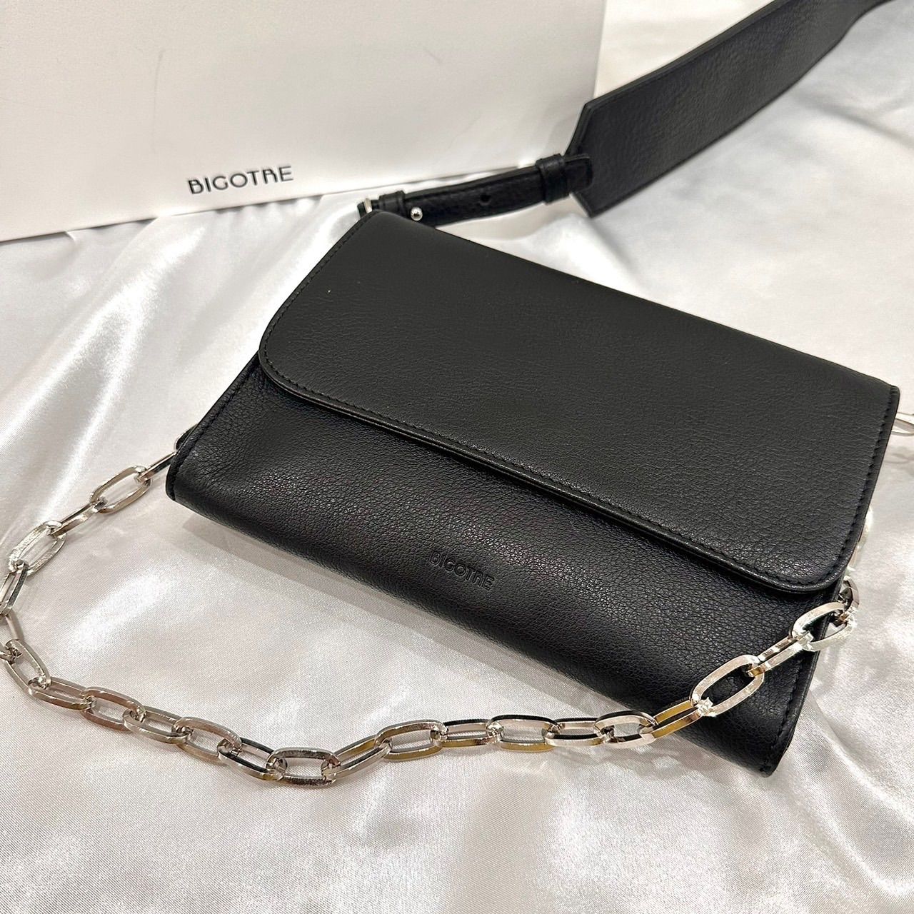 新品未使用】BIGOTRE ビゴター ショルダーバッグ 2way チェーン 付属品 