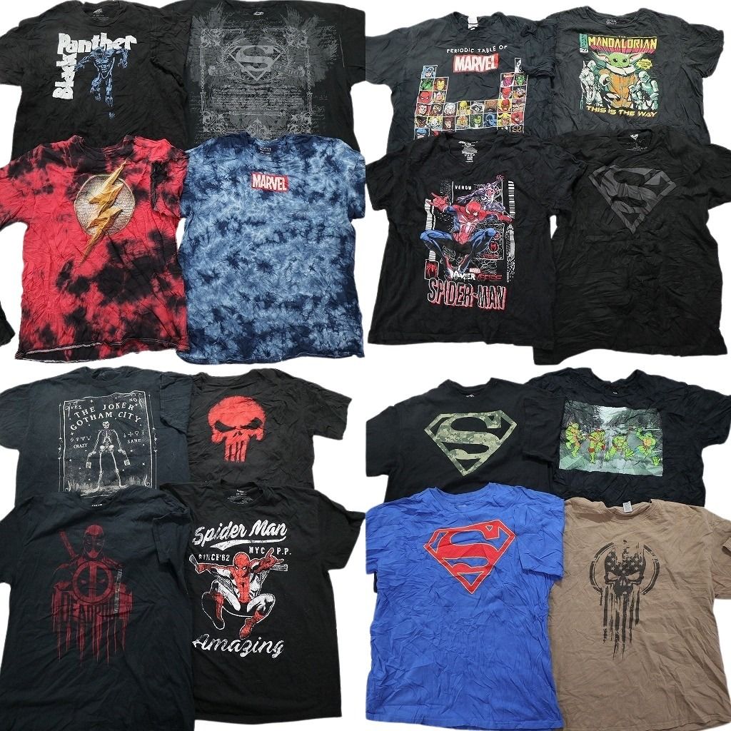MPM91 US古着 MARVEL DC Tシャツ レディース まとめ売り20枚 MPM91 US古着 MARVEL DC Tシャツ レディース まとめ売り20枚