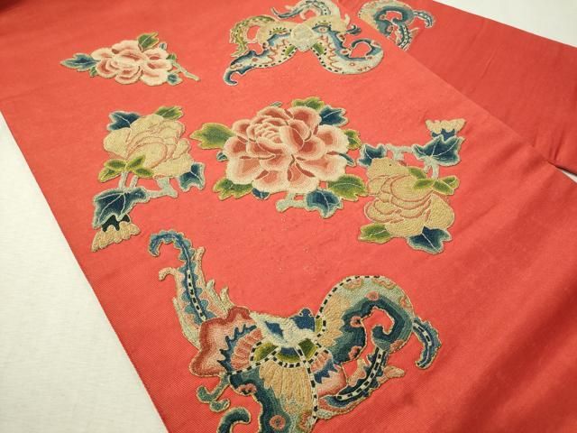 平和屋着物□極上 アンティーク 大正ロマン 中国三大刺繍 相良刺繍 振袖 駒