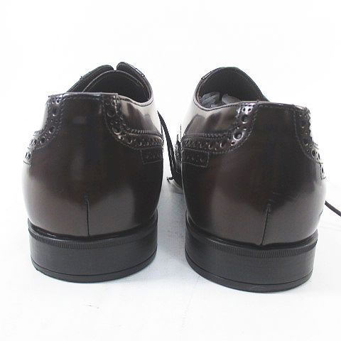 プラダ PRADA オックスフォードシューズ ビジネスシューズ メダリオン 6 ブラウン 茶系 レザー