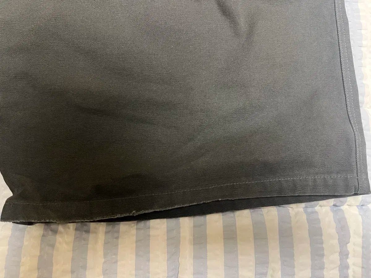  2 ポリテルー HARDウォッシュド ダブルニー パンツ インク チャコール チノパン パンツ