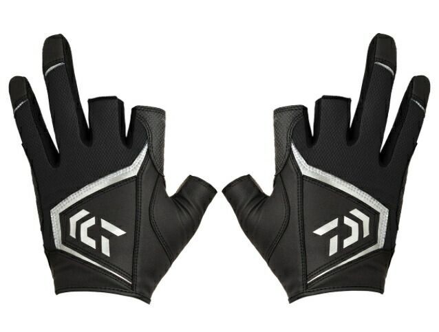 ダイワ ソルトゲームグローブ 3本カット DG-7222 ブラック L / 【メール便発送】 / 釣具 / daiwa