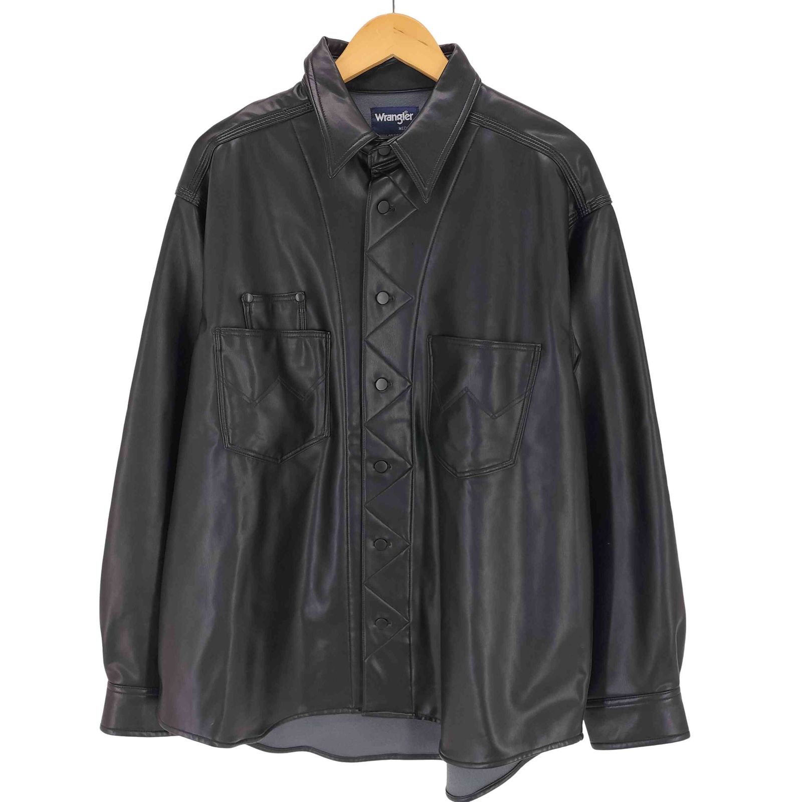 ラングラー Wrangler SHIRTS JACKET フェイクレザー メンズ JPN：M 