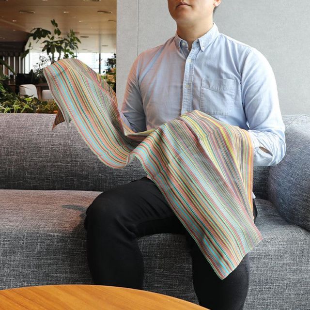 新品 京友禅 縦縞 着物“縦縞小紋でお洒落を楽しむ”