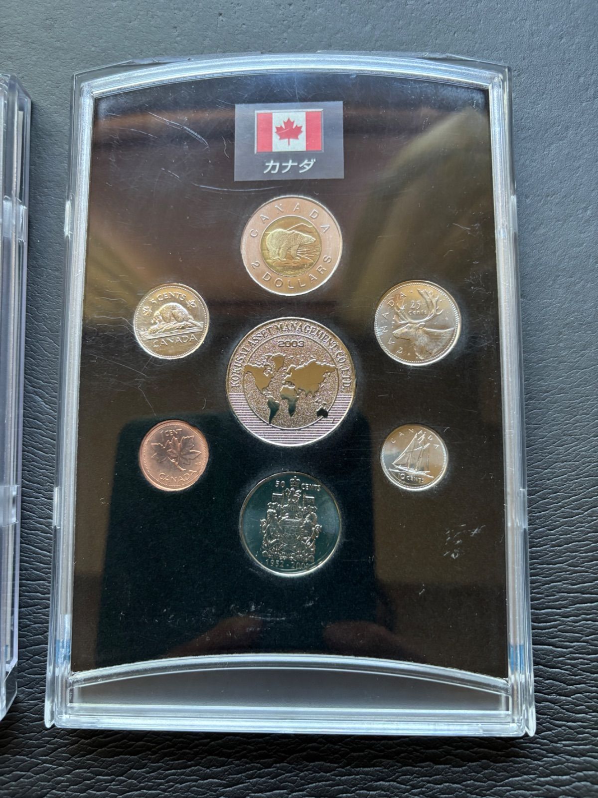 外国コインセット 4ケース カナダ、オーストラリア、ユーロ 2015年 オーストラリア ブレイバリー 5ドル 金メッキ