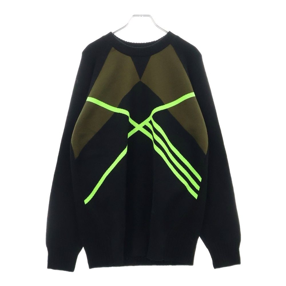 Y-3 (ワイスリー) フロントデザインウール混ニットセーター