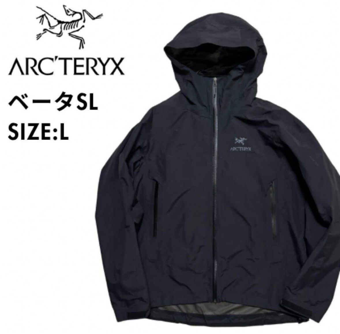 アークテリクス ベータSL メンズL 黒 ナイロン ゴアテックス シェル
