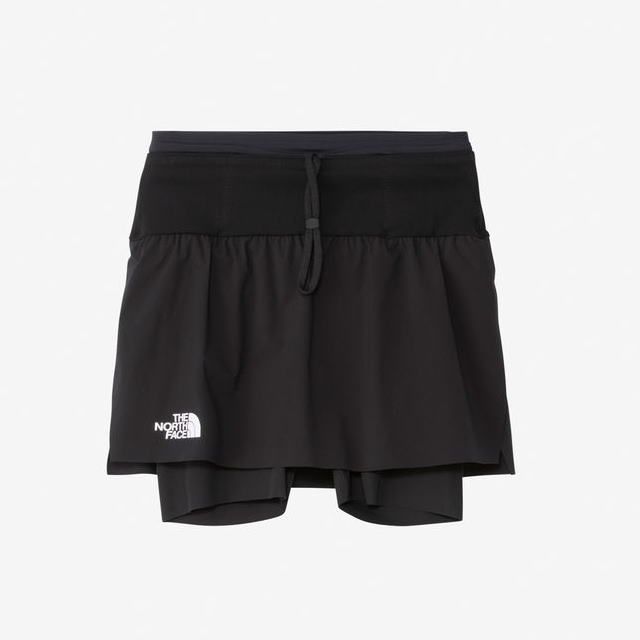 THE NORTH FACE ザノースフェイス ランニングショーツ Enduris Trail Skirt NBW72572 レディース ブラック ハーフパンツ エンデュリストレイルスカート ウエスト6ポケット トレラン トレイルランニング マラソン