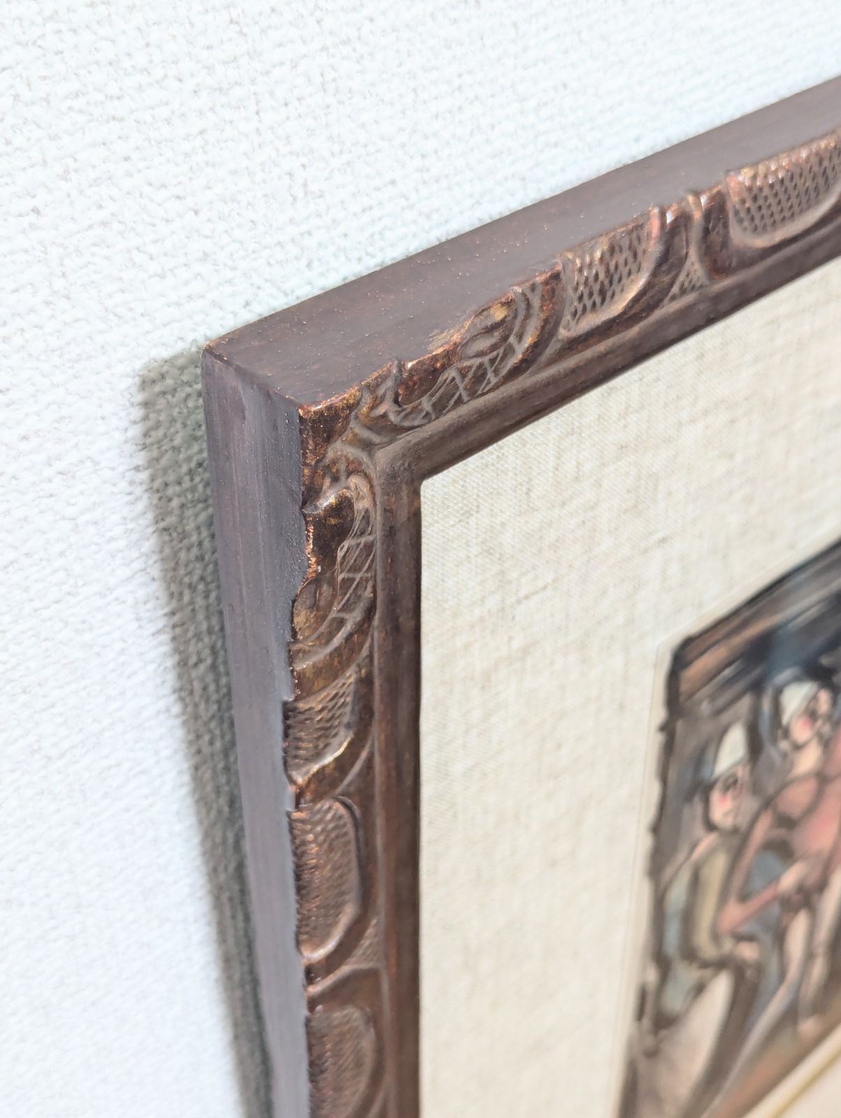 真作】ジョルジュ・ルオー「見世物小屋の呼び込み（サーカス）」【銅