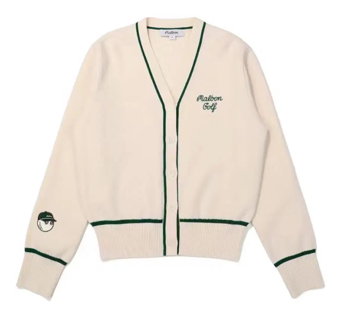マルボンゴルフウェア レディースカーディガン アイボリー 秋 冬