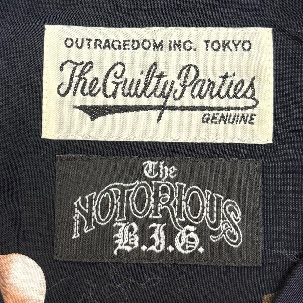 定価38500円 WACKO MARIA × THE NOTORIOUS B.I.G S/S HAWAIIAN SHIRT ハワイアンシャツ 半袖シャツ  アロハシャツ ワコマリア ノートリアスビッグ コラボ ブラック M 66348A6 - メルカリ