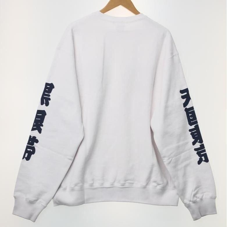 中古】WACKO MARIA × Black eye patch 天国東京 スウェット L ホワイト  