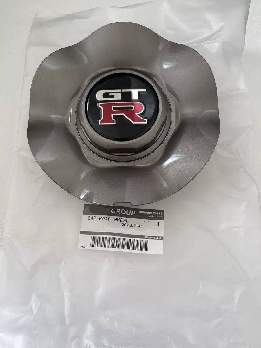 新品 日産 BNR34 R34 スカイライン 純正 ディスクホイール センターキャップ 1個 NISSAN Disc wheel cap